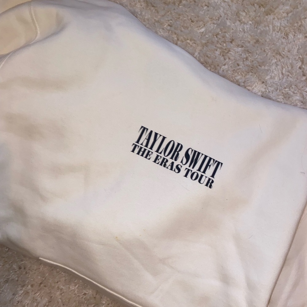 Authentic taylor swift large tan hoodie eras tour
